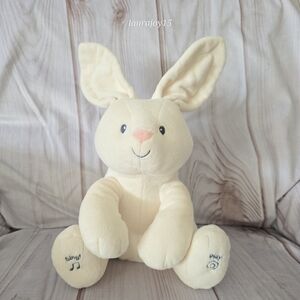 Baby Gund Flora Bunny Rabbit Singing Peek A Boo Plush Toy Cream 10 Inch 2021